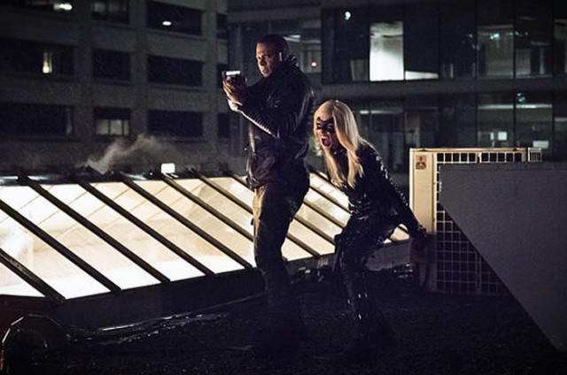 Arrow -- "Al Sah-Him" -- Image AR321A_0247b -- Pictured (L-R): David Ramsey as John Diggle and Katie Cassidy as Black Canary -- Photo: Dean Buscher/The CW -- Ã?Â© 2015 The CW Network, LLC. All Rights Reserved.