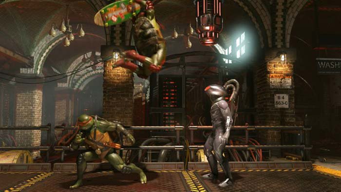 This Injustice 2 gameplay vignette centres the Teenage Ninja Turtles